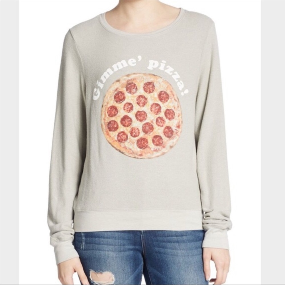Gimme Pizza Wildfox Sweatshirt